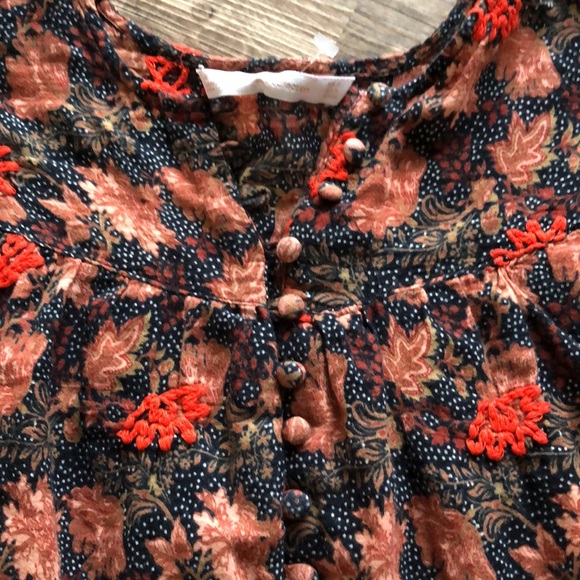 Zara Trafaluc Embroidered floral tunic - Picture 2 of 16
